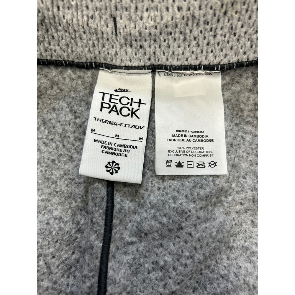 Nike Tech Pack Therma-FIT ADV Grey Textured Wide Leg Joggers womens Medium sport - Picture 3 of 8